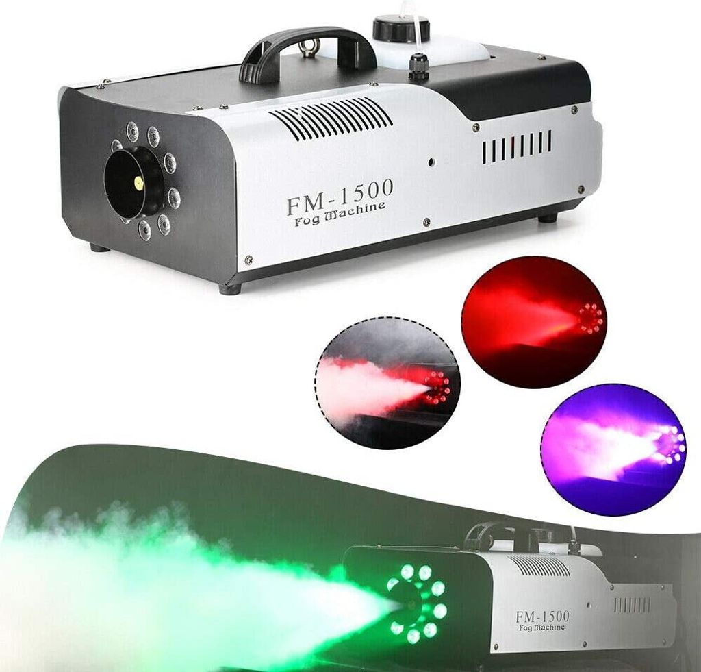 1500 Watt Fog Machine Indoor/Outdoor with Auto Mode and Wired Remote Control