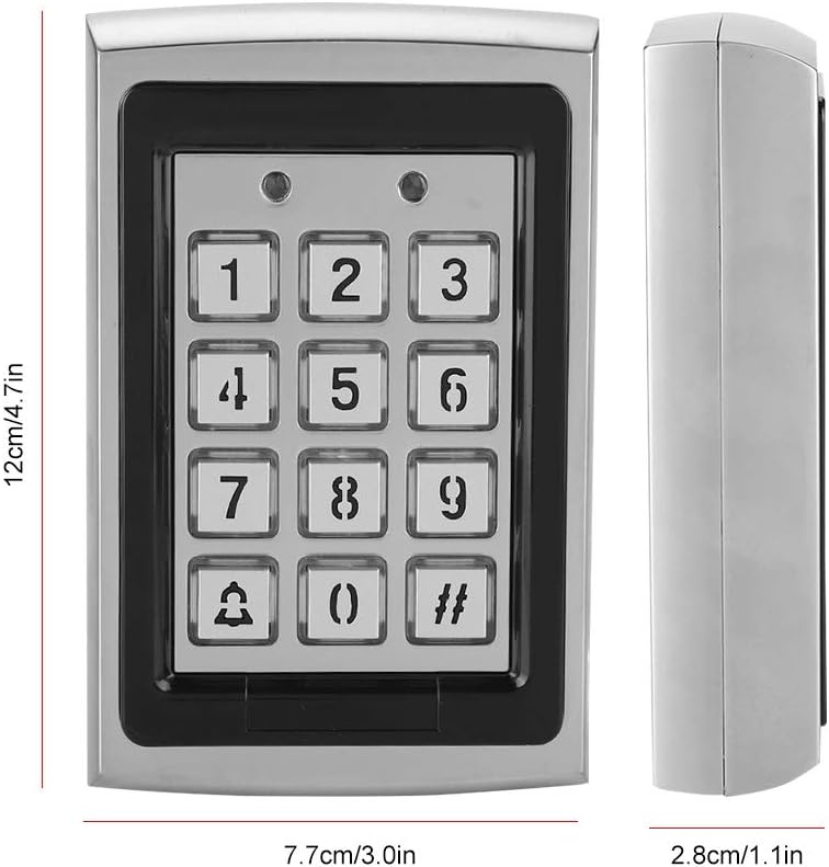 Metal Access Control Keypad, RFID 125KHz Standalone Doorlock