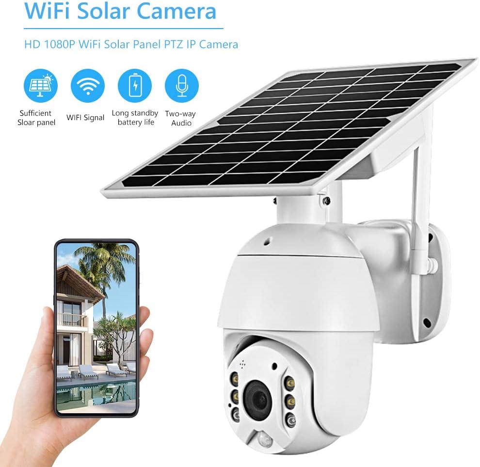 Eyevision 8MP 4G Sim Card  Solar Outdoor Surveillance Camera,360 Degree Pan/Tilt Rotation