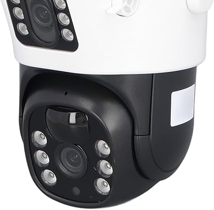 V380 Outdoor Security Camera WiFi Solar Dual Lens CCTV Surveillance for Villa with Night Vision