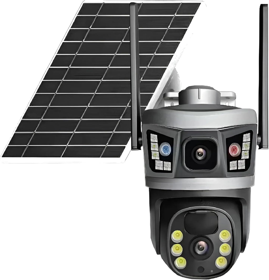 Eye Vision 4G  8MP Dual Lens CCTV Camera For Home 360° Outdoor Security Camera With Solar Power
