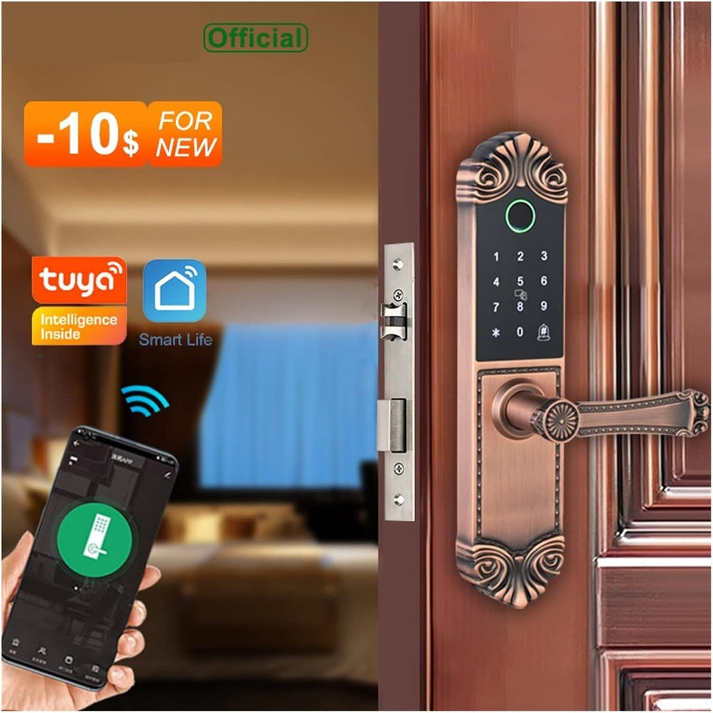 E2 Tuya WiFi Smart Door Lock Villa