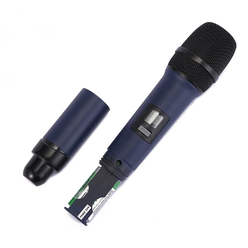 Dual Dynamic Mic Handheld UHF Wireless Microphone