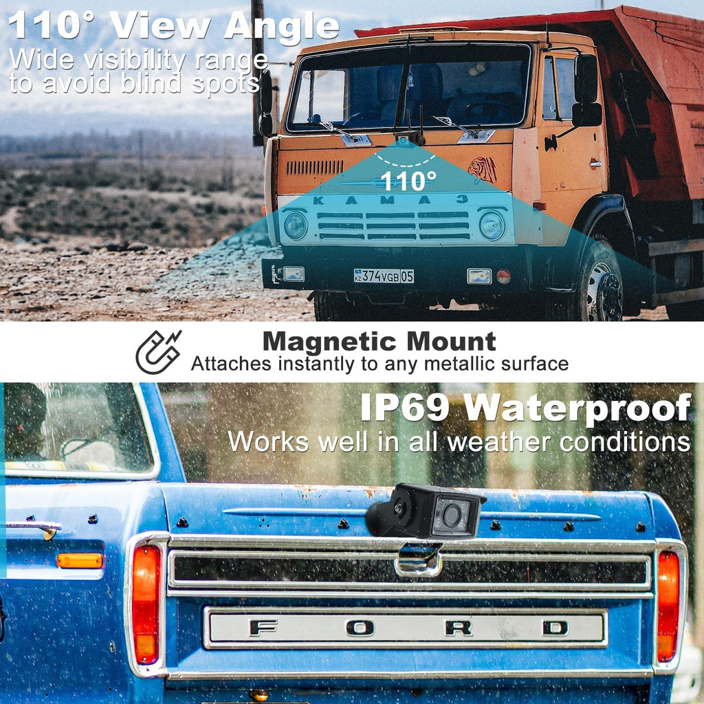3G/4G LTE Truck/ Viechle Camera No WiFi, Security Camera Outdoor with Sim Card, Sound & Light Alarms