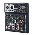 USB 4 Channel Amplifier Sound Audio Mixer F-4