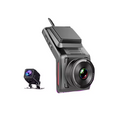 4G Dual Lens 1080P HD Car Camera GPS Positioning 24 Hour Monitor Alarm Loop Recording Black Box Dashcam