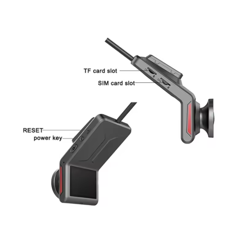 4G Dual Lens 1080P HD Car Camera GPS Positioning 24 Hour Monitor Alarm Loop Recording Black Box Dashcam