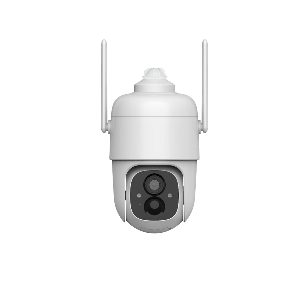 Home Security Cameras Wireless Outdoor, 2K Battery Powered Security Camera, 360° PTZ Camera with Spotlight, Siren