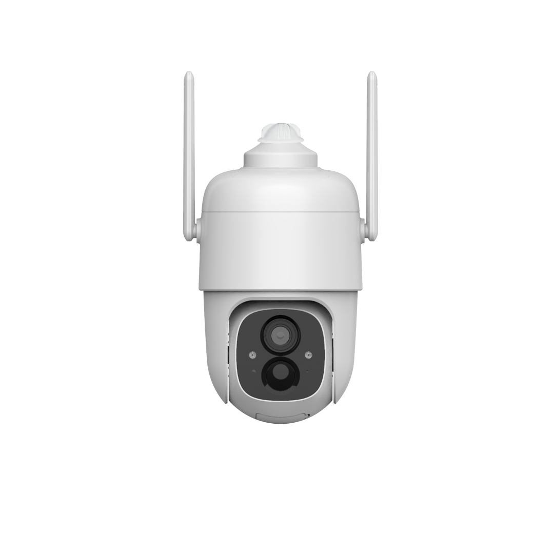 Home Security Cameras Wireless Outdoor, 2K Battery Powered Security Camera, 360° PTZ Camera with Spotlight, Siren