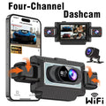 HD 4 channel lense dash cam
