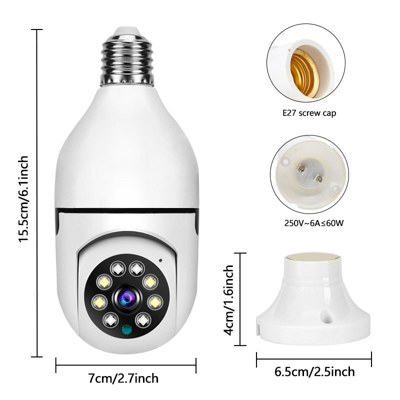 EYE VISION Indoor Wifi E27 Light Bulb 2MP CCTV