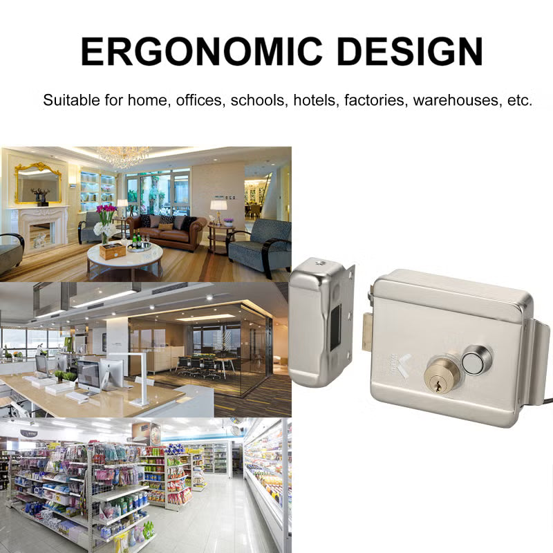 Smart Electric Door Lock Silver 18 x 11 x 8cm