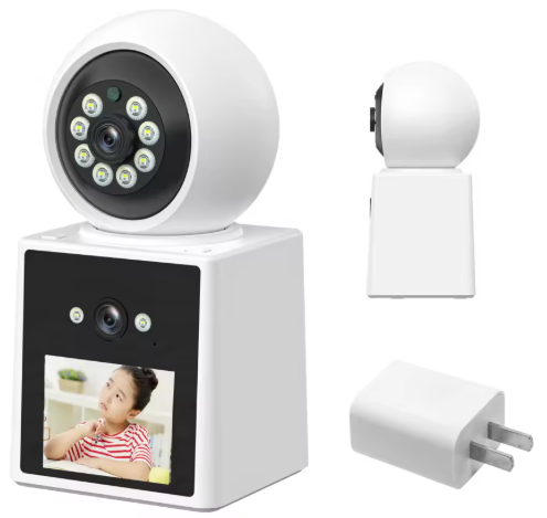 Home Video Calling Camera dual lense Full HD 1080P Smart wifi Camera 360 Degree