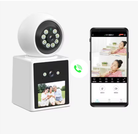 Home Video Calling Camera dual lense Full HD 1080P Smart wifi Camera 360 Degree
