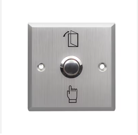 Metal Stainless Steel Exit Button Normally Open Reset Switch Wired 86