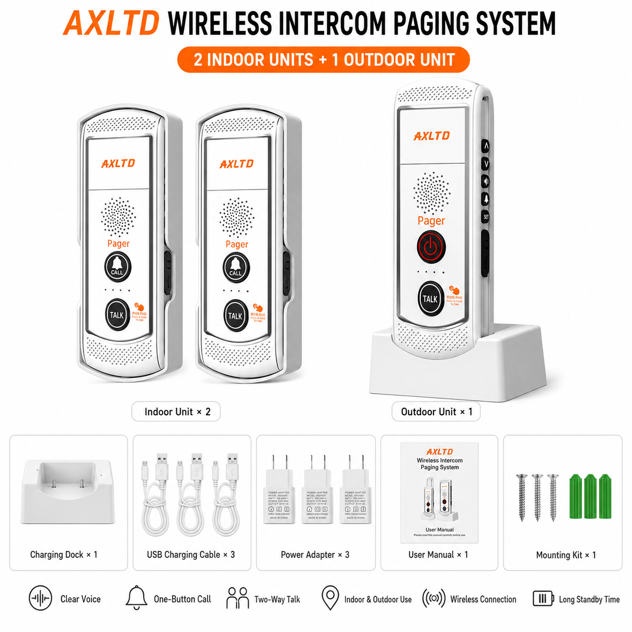 voice calling bell one by two