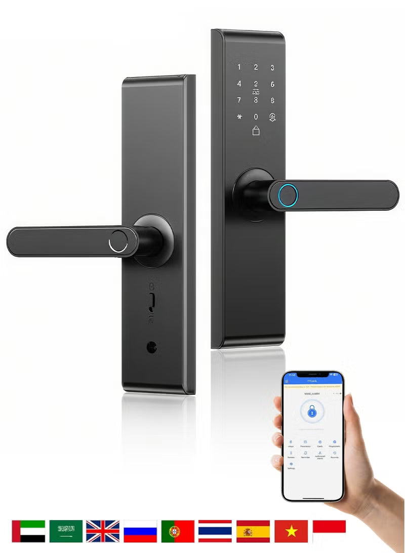 TUYA Black WiFi Smart Door Lock
