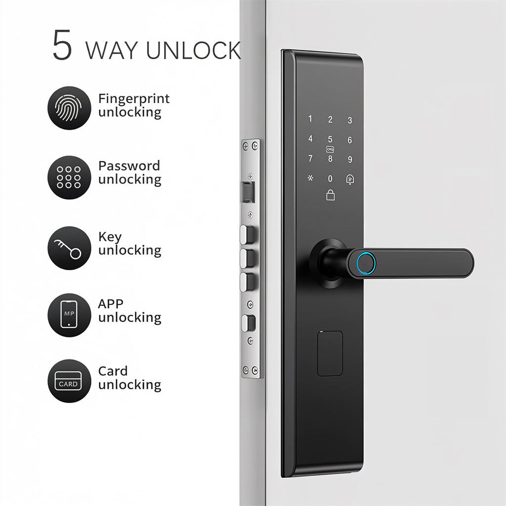 TUYA Black WiFi Smart Door Lock