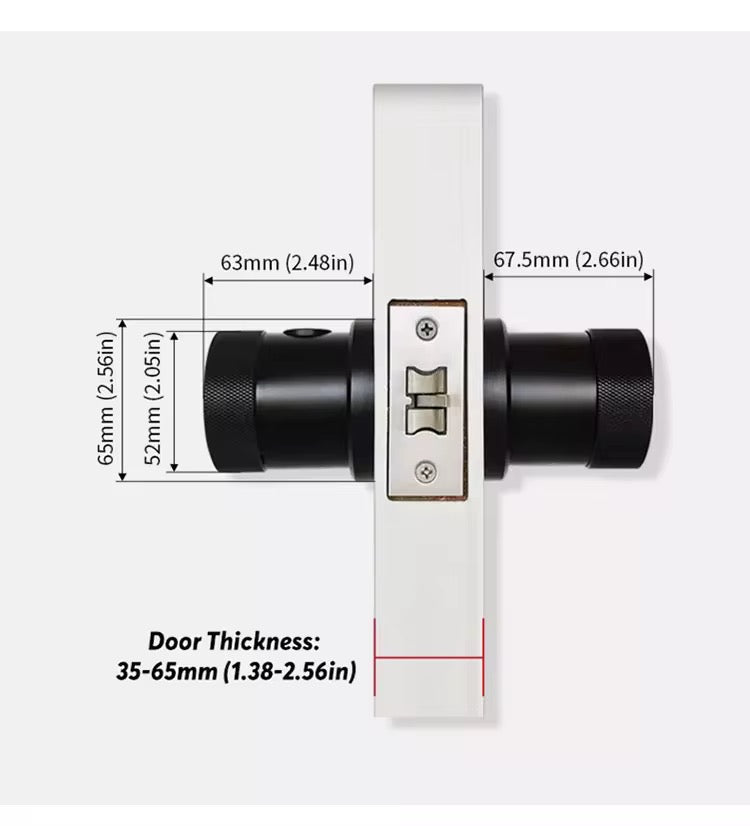 Smart Door Lock Fingerprint with Keypad Tuya App IC Card Mechanical Key for Glass/Aluminum Doors