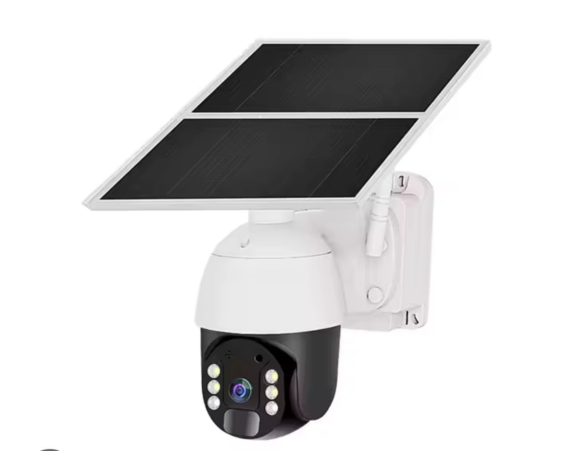 UBOX 4G sim 24 Hours recording solar camera with 20 W big solar pannel powered